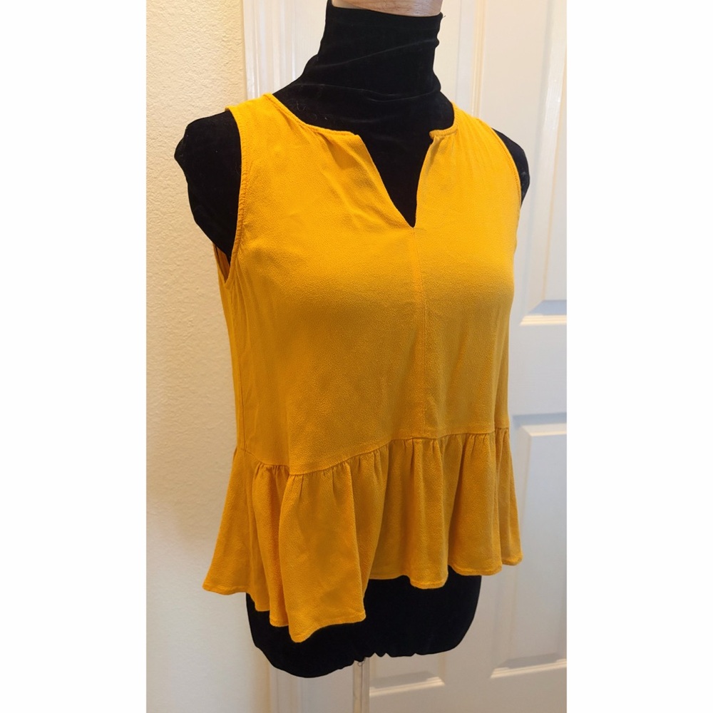Madewell Marigold Yellow Flowy Tank